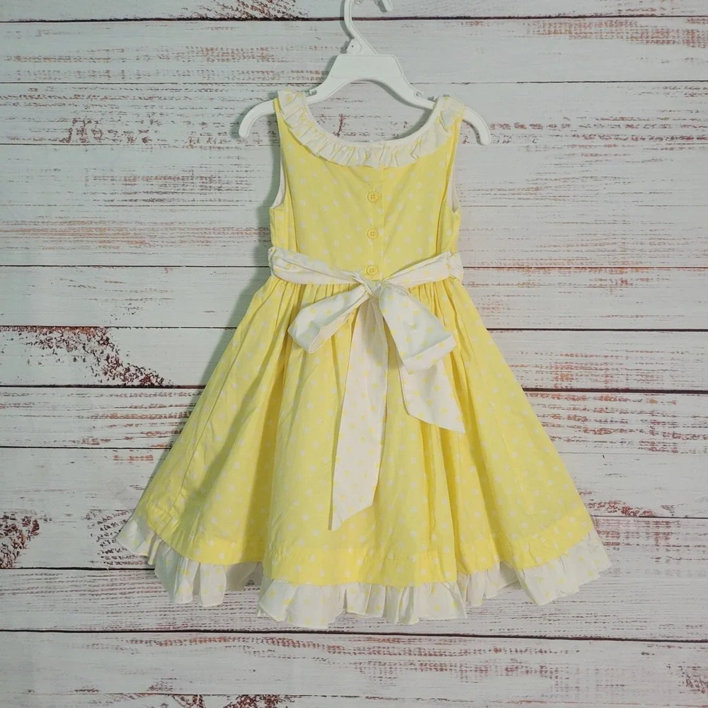 NWT Heirlooms By Polly Flinder Girls 4T Yellow Two-piece Dress Outfit